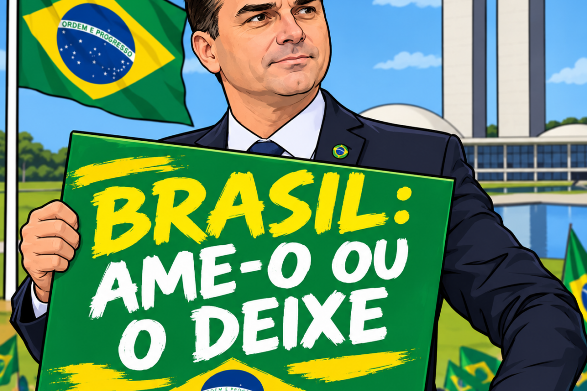 Flávio Bolsonaro e a fuga para os braços de Trump